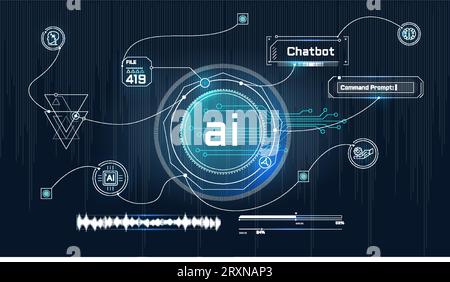 Vector infographic about various information links. Stock Vector