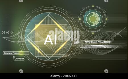 Vector infographics about futuristic technological transformation. Stock Vector