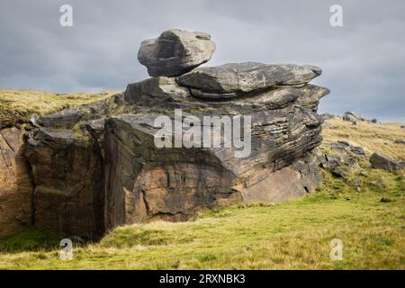 cows Mouth quarry part of the lancashire Rock climbing guide Stock Photo