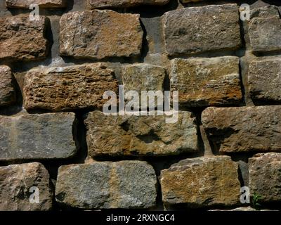Natural stone wall Stock Photo