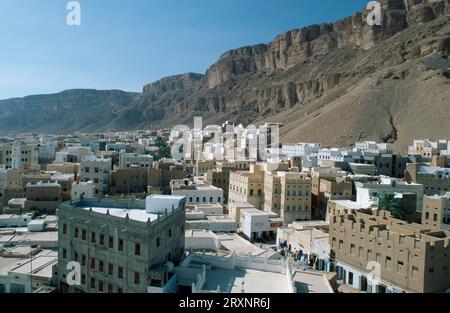 View of Sayun, Wadi Hadramaut, Seyun, Yemen Stock Photo