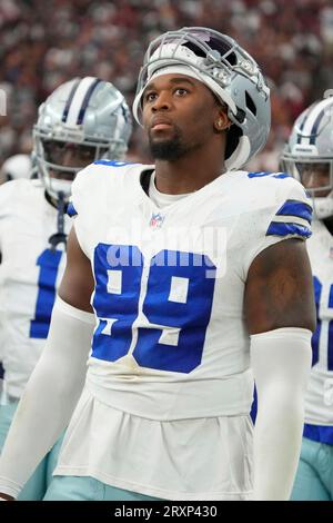 Dallas Cowboys defensive end Chauncey Golston walks off the field after an  NFL football game against the Detroit Lions in Arlington, Texas, Sunday, Oct.  23, 2022. (AP Photo/Tony Gutierrez Stock Photo - Alamy