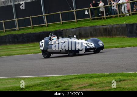 James Wood, Lotus-Climax 15, Sussex Trophy, 25 minutes of racing with a single driver for cars that raced between 1955 and 1960 under the categories o Stock Photo