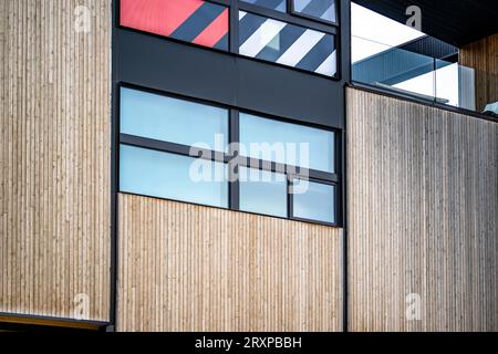 Architectural design of a modern modular multi-story residential metal ...