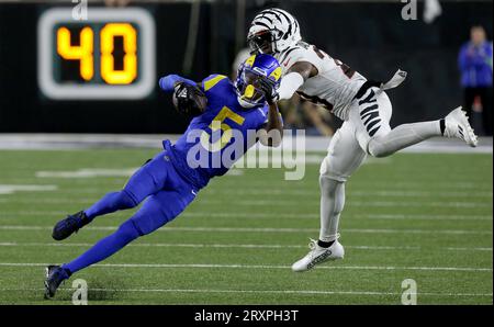 Las Vegas Raiders defensive back Keisean Nixon (22) tackles Los Angeles  Rams wide receiver Tutu Atwell (15) during a NFL preseason game, Saturday,  Aug Stock Photo - Alamy