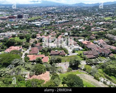 Aerial view of Escazu, San Jose, Costa Rica Stock Photo