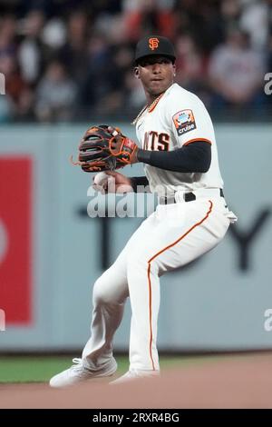 San Francisco Giants' Marco Luciano during a baseball game against the  Boston Red Sox in San Francisco, Friday, July 28, 2023. (AP Photo/Jeff Chiu  Stock Photo - Alamy