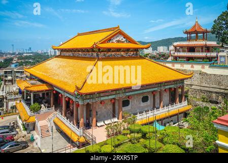 August 19, 2018: Kek Lok Si Temple, a Buddhist temple situated in Air Itam, Penang, Malaysia. It is also the largest one in the country. The construct Stock Photo
