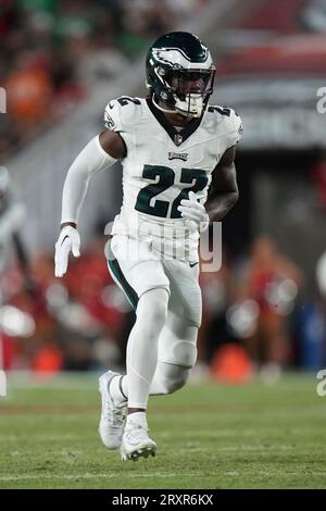 Philadelphia Eagles cornerback Kelee Ringo (37) in action prior to the NFL  preseason football game against the Cleveland Browns, Thursday, Aug. 17,  2023, in Philadelphia. The game ends in a 18-18 tie. (