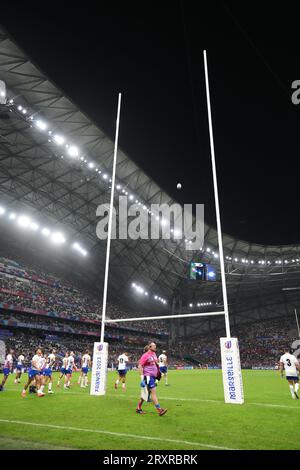 General view during the 2023 Rugby World Cup Pool A match between France and Namibia at the Stade Velodrome in Marseille, France on September 21, 2023. Credit: FAR EAST PRESS/AFLO/Alamy Live News Stock Photo