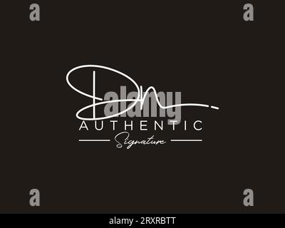 DN Signature Logo Template Vector. Stock Vector