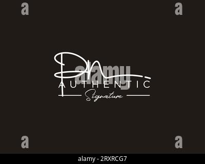 PN Signature Logo Template Vector. Stock Vector