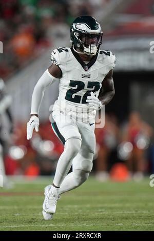 Philadelphia Eagles cornerback Kelee Ringo (37) in action prior to the NFL  preseason football game against the Cleveland Browns, Thursday, Aug. 17,  2023, in Philadelphia. The game ends in a 18-18 tie. (