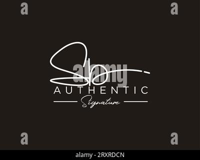 SB Signature Logo Template Vector. Stock Vector