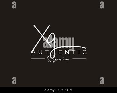 XG Signature Logo Template Vector. Stock Vector