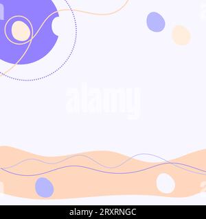 Abstract background various shapes and lines objects. Modern vector illustration pattern for poster, cover, website, story template, banner Stock Vector