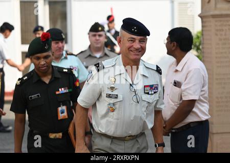 NEW DELHI, INDIA - SEPTEMBER 26:  General Remy Cadapeaud from French Army during his visit to Gandhi Smriti at Tees January Marg  on September 26, 2023 in New Delhi, India.  (Photo by Sanchit Khanna/Hindustan Times/Sipa USA) Stock Photo