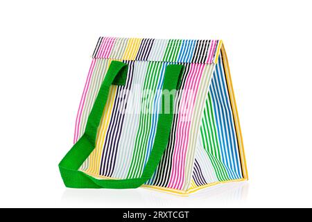 Thermo lunch box bag for takeaway food and beverage isolated on white background Stock Photo
