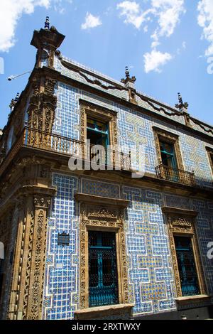Casa de Los Azulejos (House of Blue Tiles), 18th century, Mexico City, Mexico, North America Stock Photo