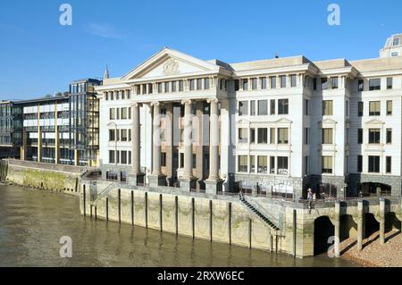 Vintners Place on the River Thames, Upper Thames Street, Queenhithe, London, England, UK Stock Photo