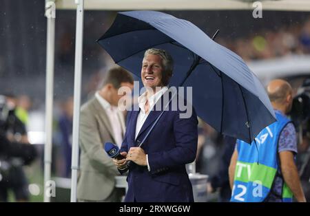 firo: 09/12/2023 Football, soccer, season 2023/2024 men's national team Germany friendly match: Germany - France Sebastian Schweinsteiger, half figure Stock Photo