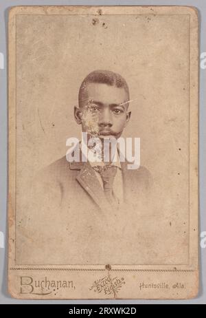 Photograph of a man wearing a suit jacket and necktie late 19th century Stock Photo