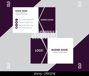 Modern business card Stock Vector