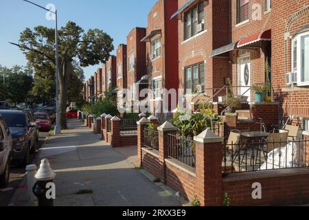 Housing in a residential  area in East Elmhurst, Queens,New York,USA Stock Photo