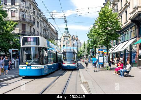 Bahnhofstrasse (shopping street), Altstadt (Old Town), City of Zürich, Zürich, Switzerland Stock Photo