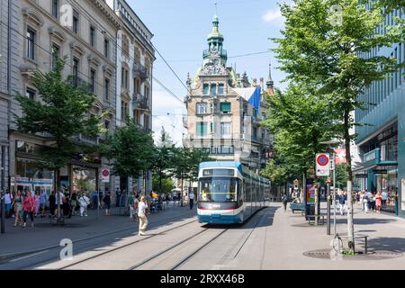 Bahnhofstrasse (shopping street), Altstadt (Old Town), City of Zürich, Zürich, Switzerland Stock Photo