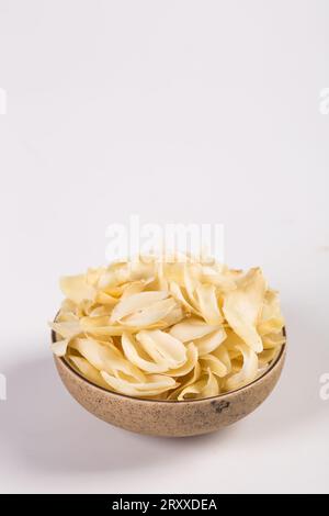 Freshness raw lily Bulbs for healthy food, Dried lily Bulbs Stock Photo