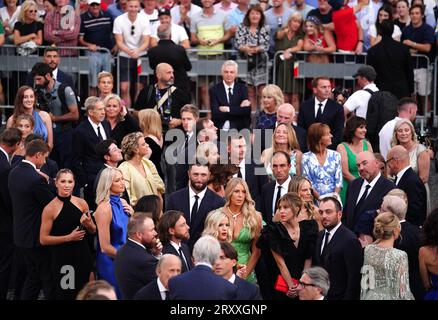 Wives and partners of the teams at the Spanish Steps of Rome, Italy, ahead of the 2023 Ryder Cup. Picture date: Wednesday September 27, 2023. Stock Photo
