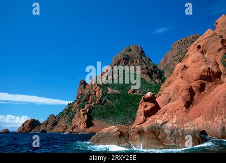 Bay of Porto, Nature Reserve La Scandola, Golfe de Porto, Corsica, France, Bay of Porto, Nature Reserve La Scandola, Golfe de Porto, Corsica, France Stock Photo