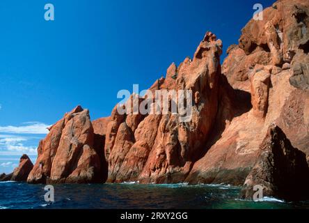 Bay of Porto, Nature Reserve La Scandola, Golfe de Porto, Corsica, France, Bay of Porto, Nature Reserve La Scandola, Golfe de Porto, Corsica, France Stock Photo