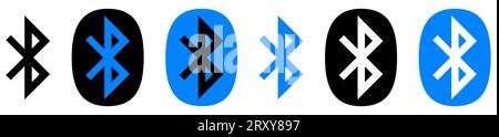 Bluetooth icon set. Design can use for web and mobile app. Vector illustration Stock Vector
