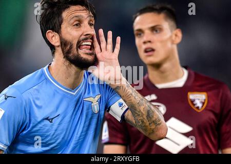 Rome (Italy), September 27th, 2023. Luis Alberto of SS Lazio during the Serie A football match between SS Lazio and Torino FC at Olimpico stadium in Rome (Italy), September 27th, 2023. Stock Photo