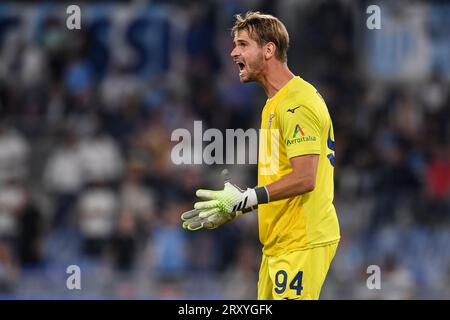 Rome (Italy), September 27th, 2023. Ivan Provedel of SS Lazio during the Serie A football match between SS Lazio and Torino FC at Olimpico stadium in Rome (Italy), September 27th, 2023. Stock Photo