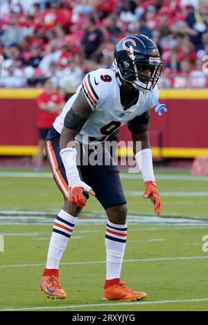 Chicago Bears safety Jaquan Brisker (9) in action during the second half of  an NFL football game against the Minnesota Vikings, Sunday, Oct. 9, 2022 in  Minneapolis. (AP Photo/Stacy Bengs Stock Photo - Alamy