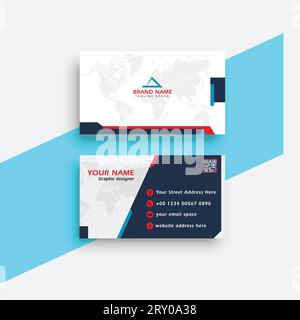 Modern business card template design Stock Vector