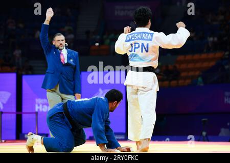 Ken Oyoshi (JPN), SEPTEMBER 27, 2023 - Judo :  Mixed teams Final  at Xiaoshan Linpu Gymnasium  during the 2022 China Hangzhou Asian Games   in Hangzhou, China.  (Photo by AFLO SPORT) Stock Photo