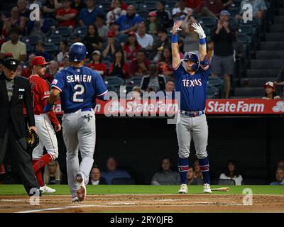 Texas Rangers' Marcus Semien in action during a baseball game against the  Baltimore Orioles, Sunday, May 28, 2023, in Baltimore. (AP Photo/Nick Wass  Stock Photo - Alamy