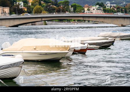 Small fishing boats with fishing net and equipment, motor boat or sail boat  floating Stock Photo - Alamy