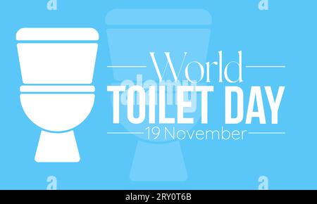 World Toilet Day Vector Banner Illustrating Hygiene, Sanitation and Accessible Facilities. Vector template for background, banner, card, poster design Stock Vector