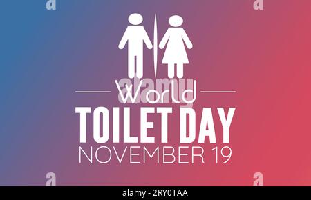 World Toilet Day Vector Banner Illustrating Hygiene, Sanitation and Accessible Facilities. Vector template for background, banner, card, poster design Stock Vector