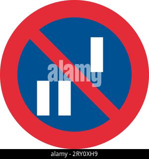 Date-based parking ,Prohibitory signs are round with yellow backgrounds and red borders except the international standard stop sign that is an octagon Stock Vector