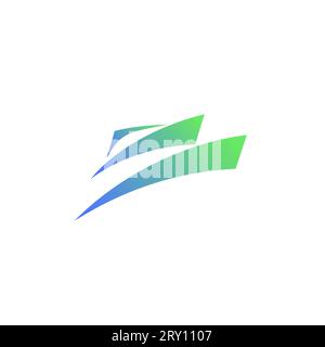 Ship logo, nautical sailing boat icon vector design Stock Vector