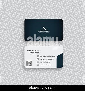 Modern professional business card template design, visiting card for corporate identity, Stock Vector