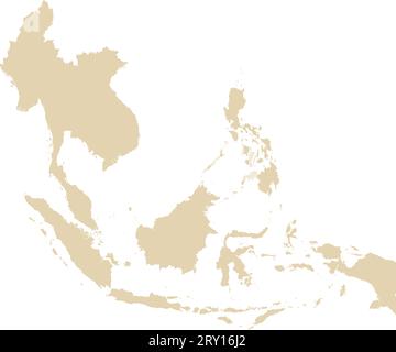 BEIGE CMYK color map of SOUTH AMERICA Stock Vector Image & Art - Alamy