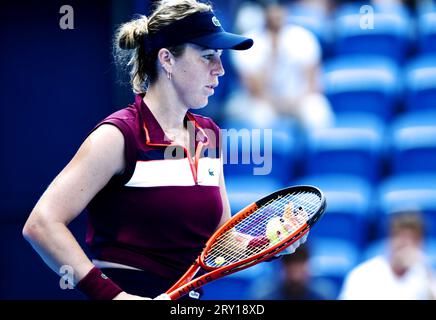 Anastasia Pavlyuchenkova,  SEPTEMBER 28, 2023 - Tennis : Women's Singles Round 16 at Ariake Coliseum during TORAY Pan Pacific Open Tennis Tournament 2023, Japan. (Photo by SportsPressJP/AFLO) Stock Photo