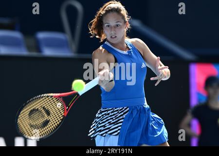 Daria Kasatkina,  SEPTEMBER 28, 2023 - Tennis : Women's Singles Round 16 at Ariake Coliseum during TORAY Pan Pacific Open Tennis Tournament 2023, Japan. (Photo by SportsPressJP/AFLO) Stock Photo